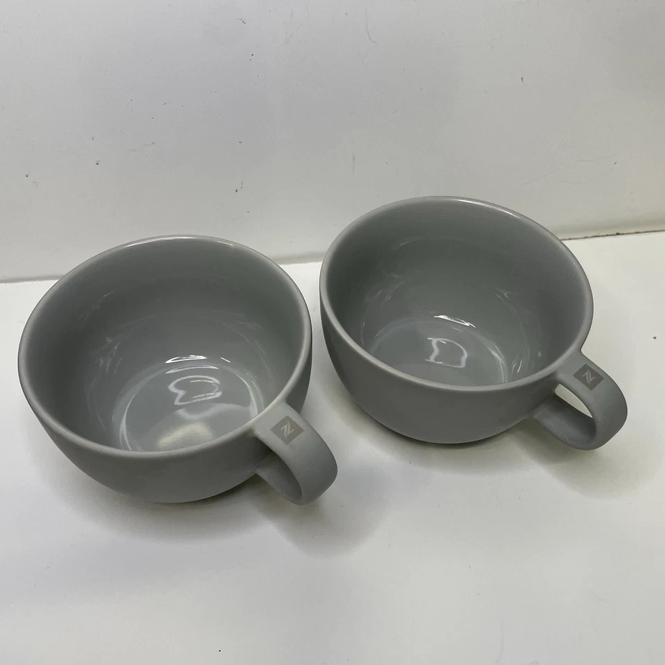 Juego de 2 tazas de café capuchino gris medio Nespresso Barista Big Game Collection Foto 2 de 4