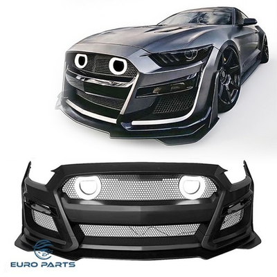 #ad Fits 2015 2017 Ford Mustang GT500 Style Front Bumper Kit with LED Grille $589.00