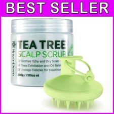 Tea Tree Scalp Scrub & Massager Brush Set