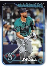 Seby Zavala 2024 Topps Update US180 Seattle Mariners Baseball Card