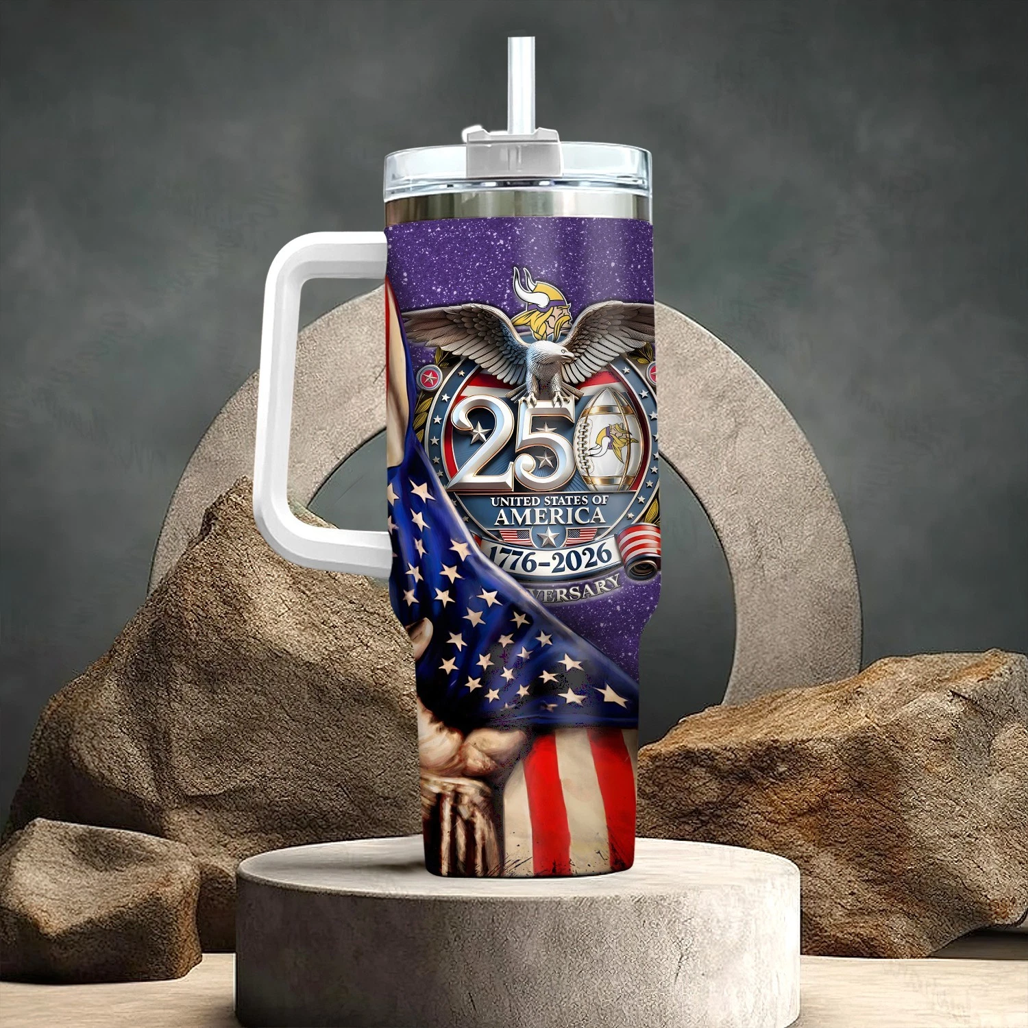 Minnesota***Vikings 40oz Stainless Steel Tumbler