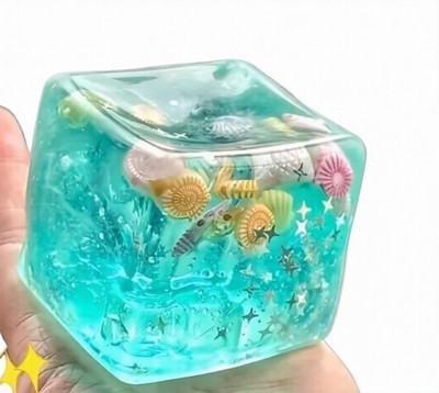 Erwachsene Squishy Ocean Block Stress Ball Squishy sensorisches Zappeln Dekompressionsspielzeug