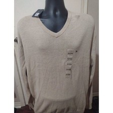 NWT NEW Tommy Hilfiger V-Neck Pullover Sweater 2XL Brown Men's 100 Cotton