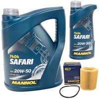 MotoröL Set Mannol 20W-50 Safari 6 Liter + ÖLfilter FüR Toyota Corolla Avensis
