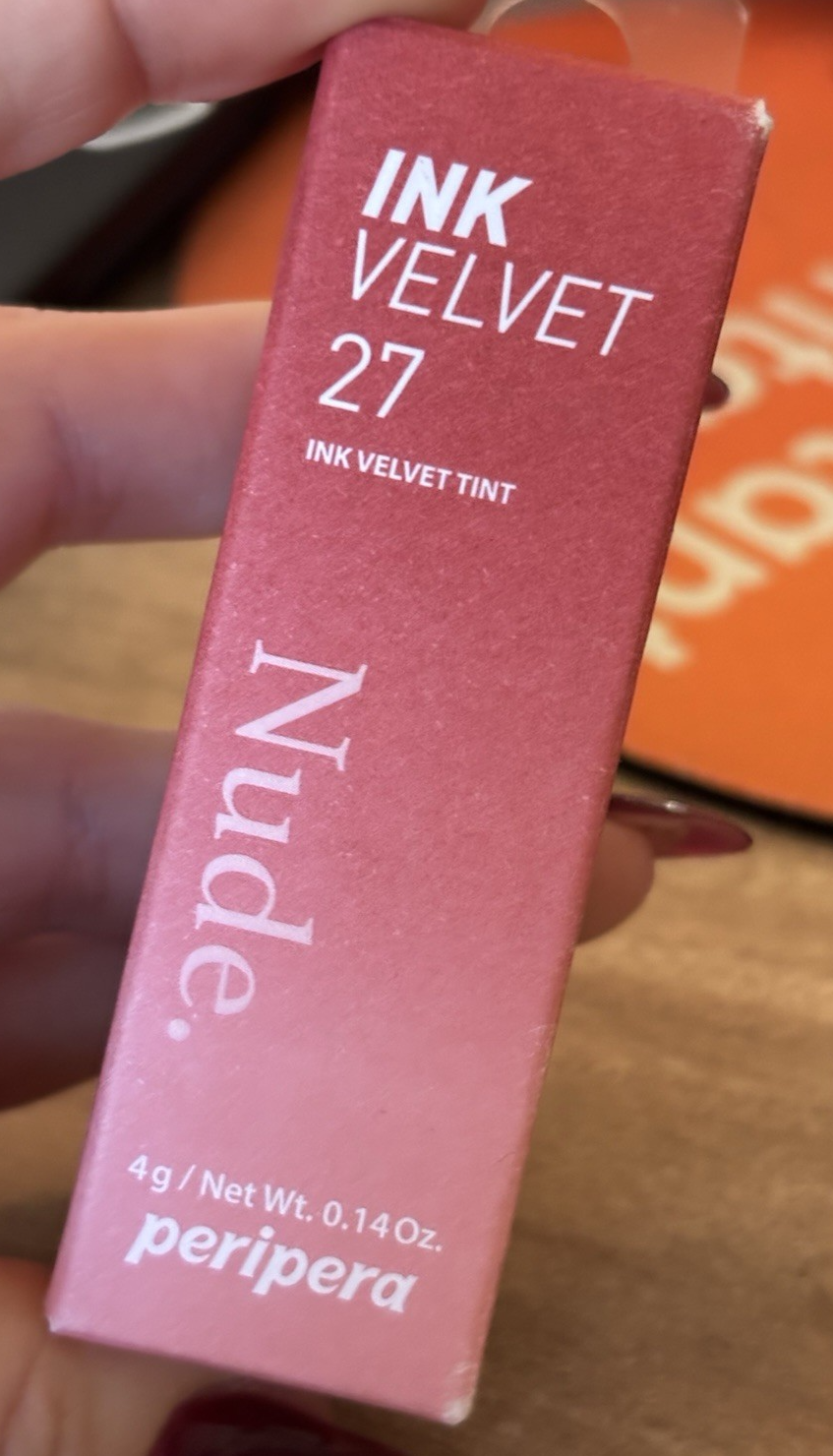 Peripera Ink Velvet Strawberry Nude Lip Tint K-Beauty 0.14 oz