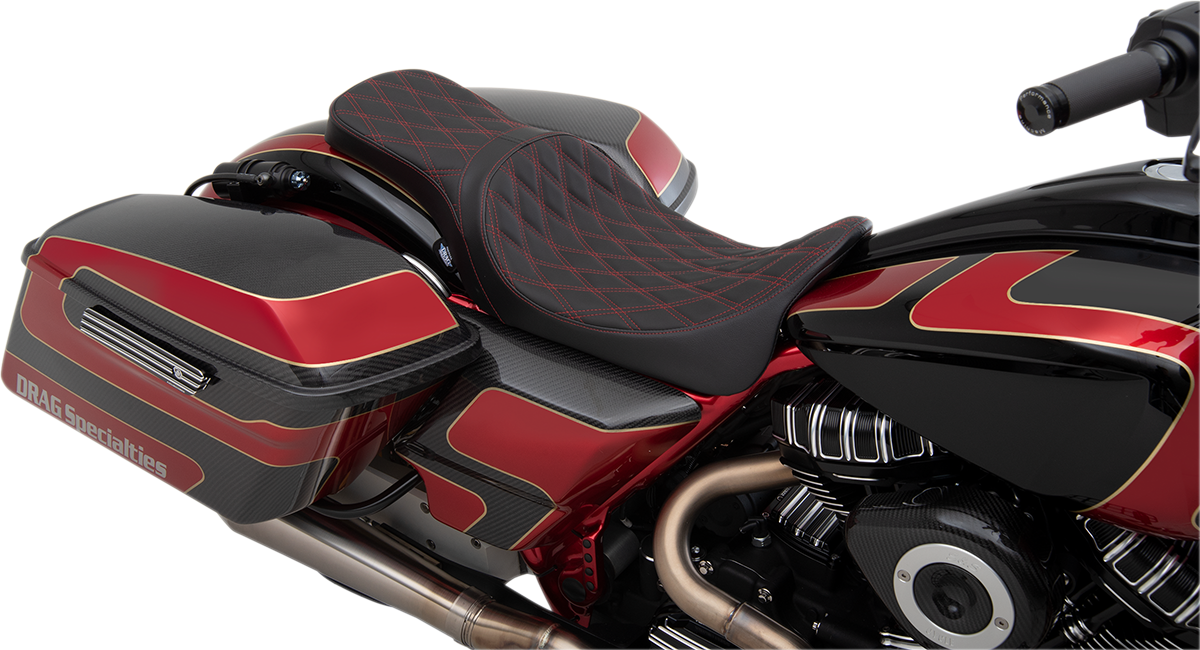 DRAG Diamond Red Thread Predator Forward 2-Up Seat 2008-2023
