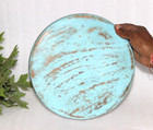 Antique Wooden Chapati Bread Rolling Plate Original Old Hand Carved 15650
