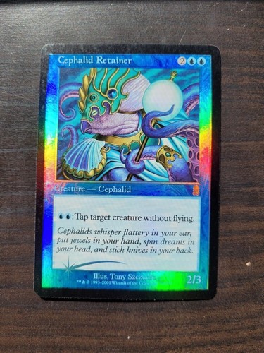 MTG Odyssey Foil - 1 x Cephalid Retainer (NM) - Picture 2 of 3