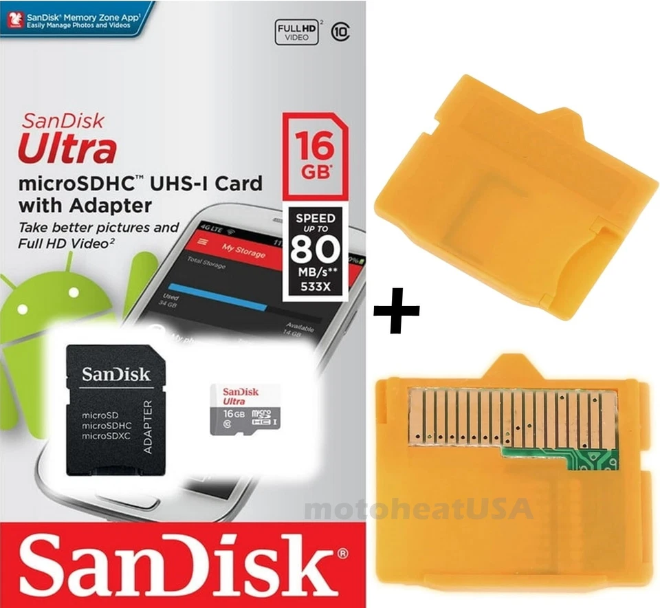 Sandisk 16gb microSDHC MASD-1 MicroSD TF to OLYMPUS XD Camera Picture ADAPTER - Image 2 of 4