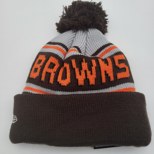 Cleveland Browns Brownie The Elf New Era Adult Knit Pom Stocking Hat Beanie OSFM - Picture 2 of 6