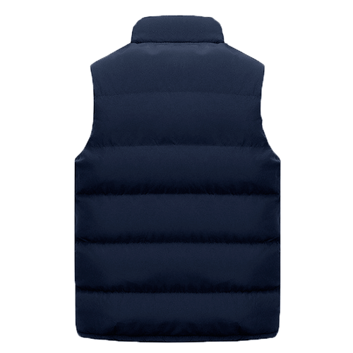 Men Fashion Zip Up Warmer Gilet Waistcoat Winter Warm Puffer Quilted Vest Jacket - Picture 11 of 15