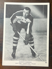 1939 O-Pee-Chee V301-1 #60 Johnny Sorrell New York Americans Hockey Clean Photo