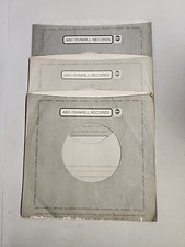45 RPM 7" RECORD SLEEVES CO. SLEEVE 3 PACK SEE PHOTOS - ABC Dunhill SLV153