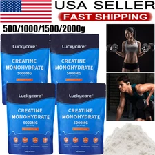Men Women Creatine Monohydrate 100% Pure Powder 5g per Serving Fitness Sports
