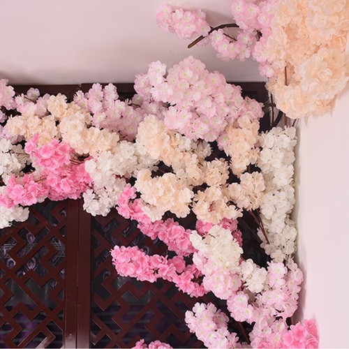 120cm Artificial Branch Cherry Blossom Fake Silk Flower Tree Party Home Decor - Picture 9 of 18
