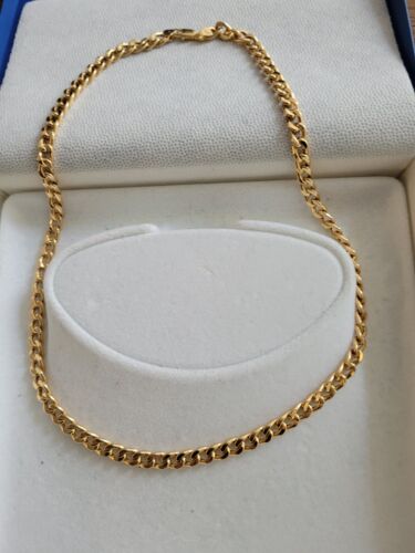 Herren und Damen Gelbgold Halskette 750 Gold 17,95 gr. 50 cm neu