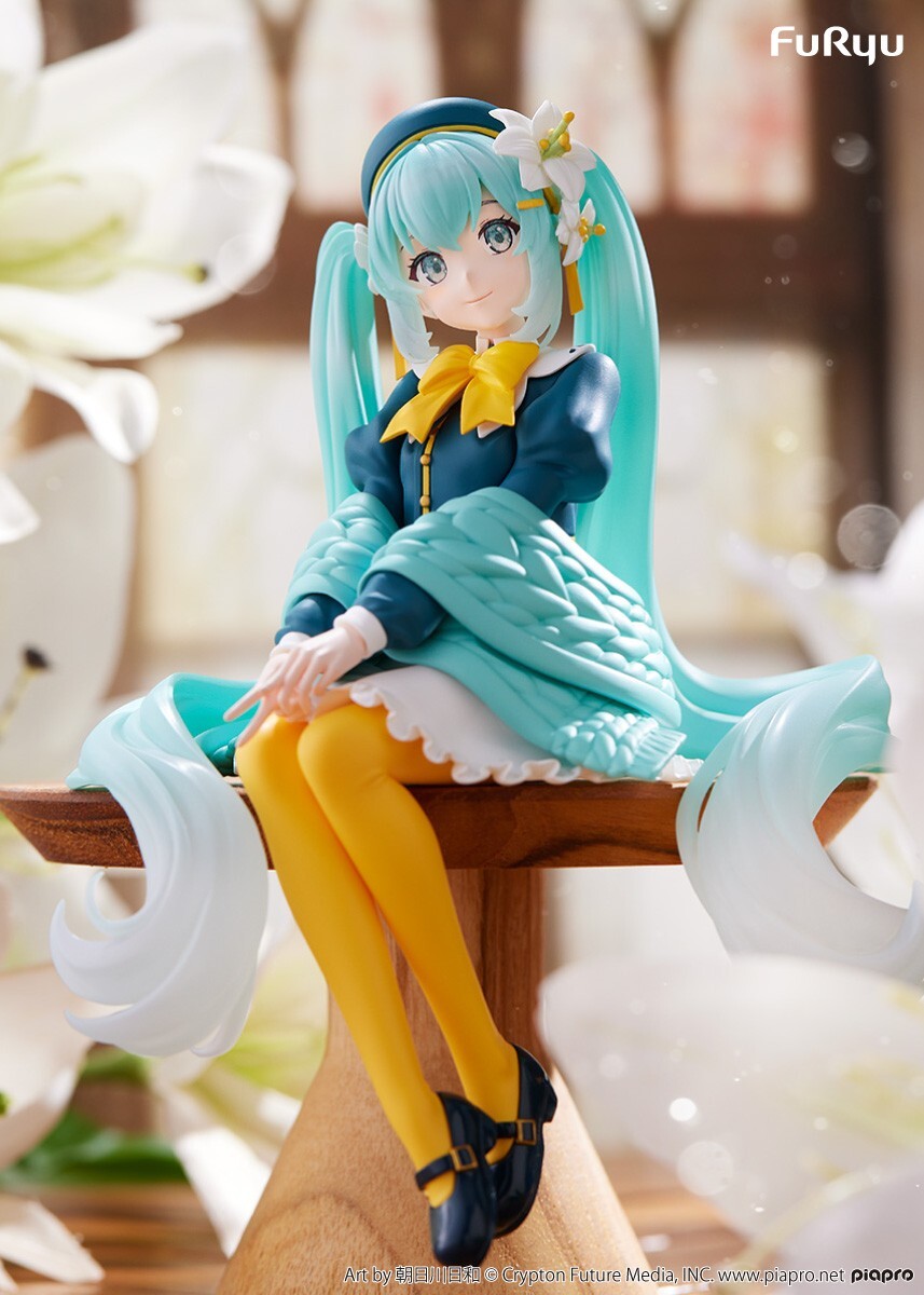 Hatsune Miku Flower Fairy Nemophila Noodle Stopper Figure FuRyu