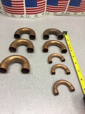 Copper Bends Refrigeration Or Other Assorted Lot Of 8 P/c 