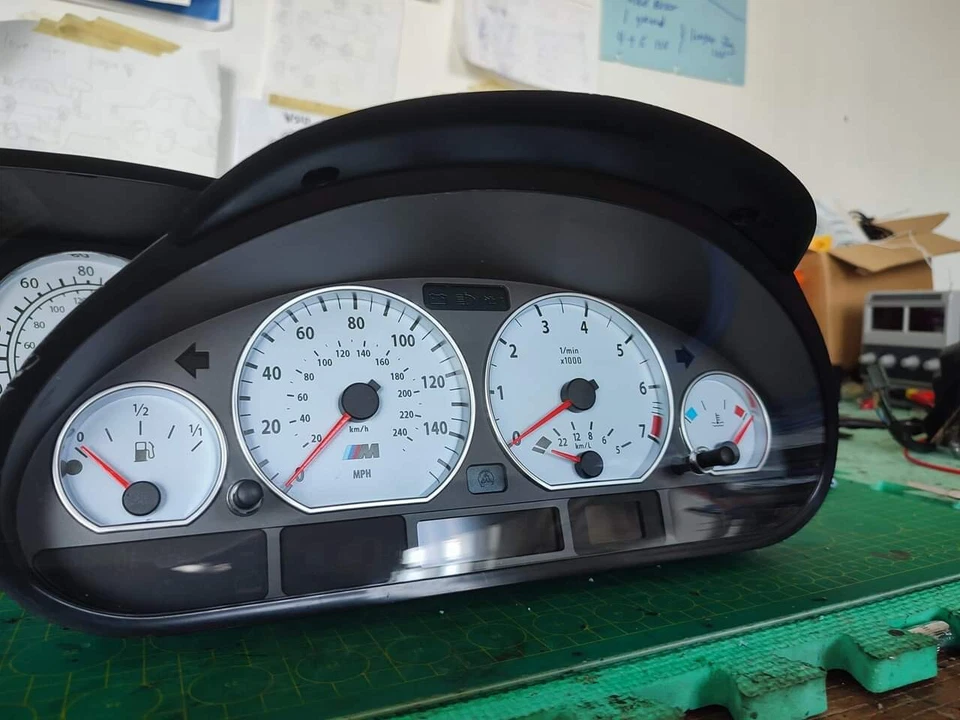 BMW E46 Cluster Meter Custom Face overlay Customized facedial - Image 4 of 4