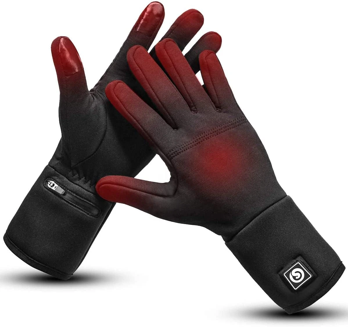 Heated Glove Liners Electric Gloves w/ Rechargeable Battery