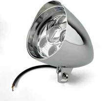 6'' Chrome Aluminum Billet LED Headlight Harley Sporster Softail Chopper