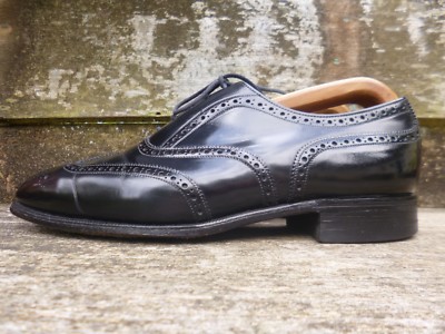 JOSEPH CHEANEY BROGUES SCHUHE SCHWARZ LEDER UK9 HERREN SEHR GUTER ZUSTAND