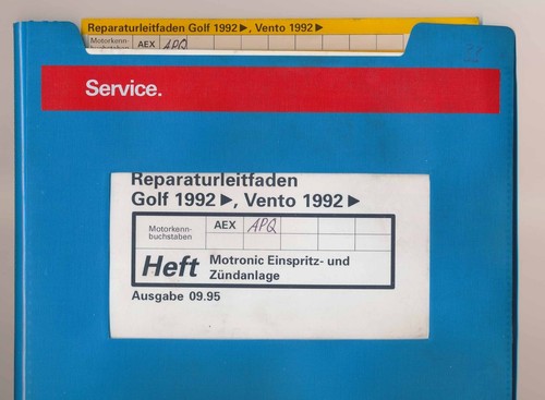 VW Golf 3/Vento, Motronic/Zündanlage 1.4 l/54 PS-Motor, Reparaturleitfaden