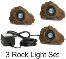 Anjon Manufacturing 3LEDRK Rock LED Light Set With Transformer - 3-Pack