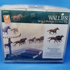 Lot of 3 packages ~ Running Horses ~ Wallies Wallpaper Cutouts ~ (75 total)