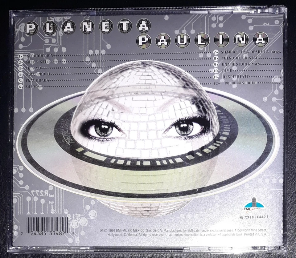 Paulina Rubio Planeta Paulina Very Good Used Spanish CD 1996 - Image 2 of 3