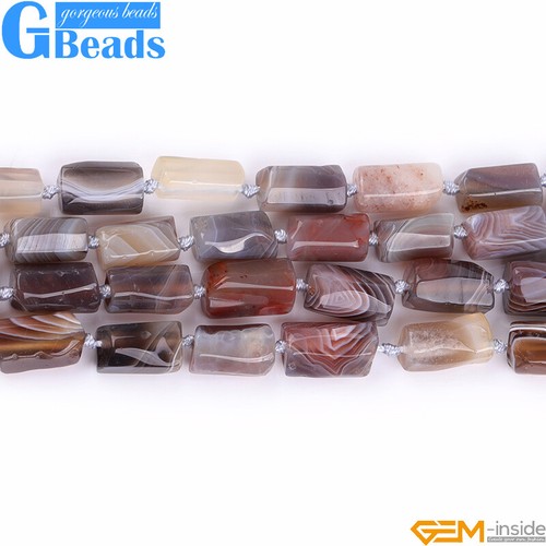 Natural Assorted Gemstone Faceted Tube Column Beads for Jewelry Making 8x12mm - Picture 75 of 192