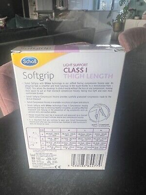 Scholl Compression Stockings CL1 Thigh Closed Toe Nat XL