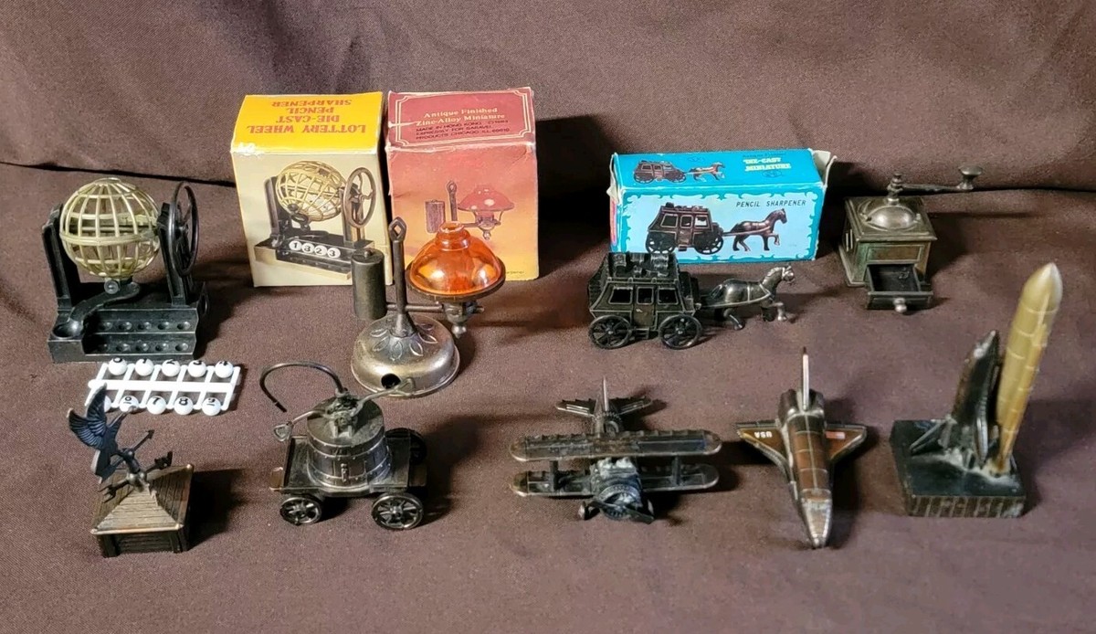 隕石　コレクターセット 10 Die Cast Zinc Alloy Pencil Sharpeners Antique Finish | eBay