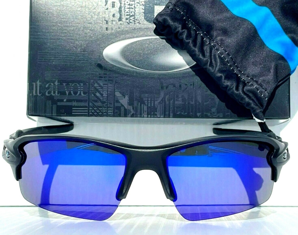 Oakley FLAK 2.0 Thin Blue Line POLARIZED Galaxy Blue Mirror Lens
