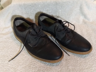 m*o様 SEVEN BY SEVEN × BY91―B TYPE LEATHE Seven 91 Mens Preowned Black Leather Oxford Casual Shoes, Size