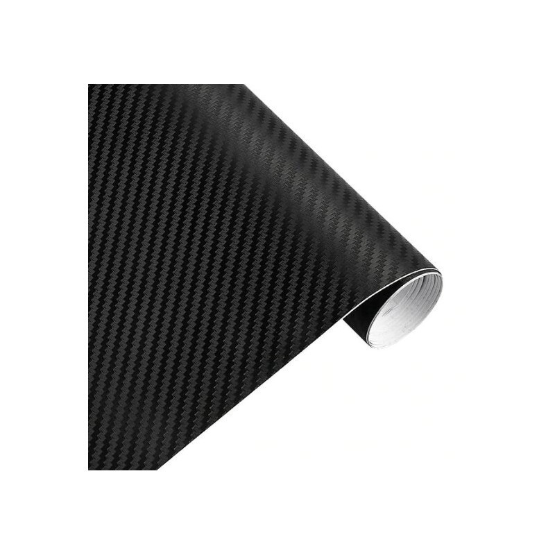 Vinyle carbone mat 30x200 cm adhésif thermoformable anti-bulles pour covering carrosserie