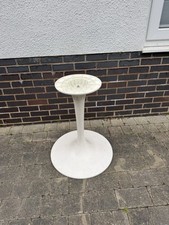 Retro White Dining Table Base Arkana Tulip Trumpet  70’s Vintage