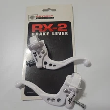 old school NOS white Odyssey RX2 RX-2 brake levers bmx freestyle bike