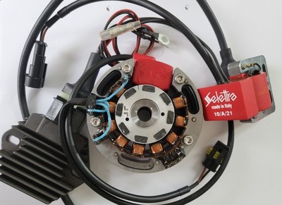 DMon Selettra SML 12V System mit Licht für Minarelli AM6 inkl Adapterplatte