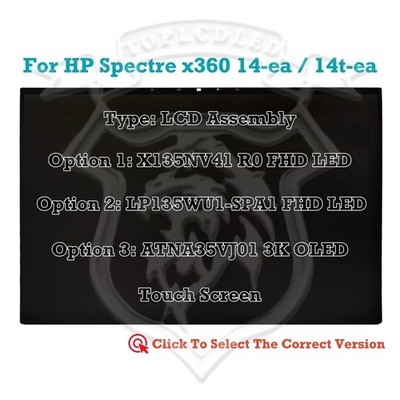 Für HP Spectre X360 14-EA 14T-EA LCD Touch Bildschirm Montage Ersatz Top Panel