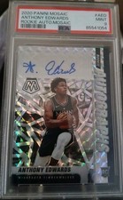2020-21 Panini Mosaic Rookie Autograph Anthony Edwards RA-AED PSA 9