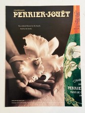 Vintage 2000 Perrier Jouet Champagne Flower Advertisement Print Ad