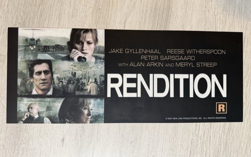 Rendition (2007) - Double-Sided - Movie Reese Witherspoon Mylar / Poster 5x13