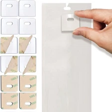 30 Set (60 PCS) Clear Vertical Blind Repair Tabs Kit with 2 Alcohol Wipes 