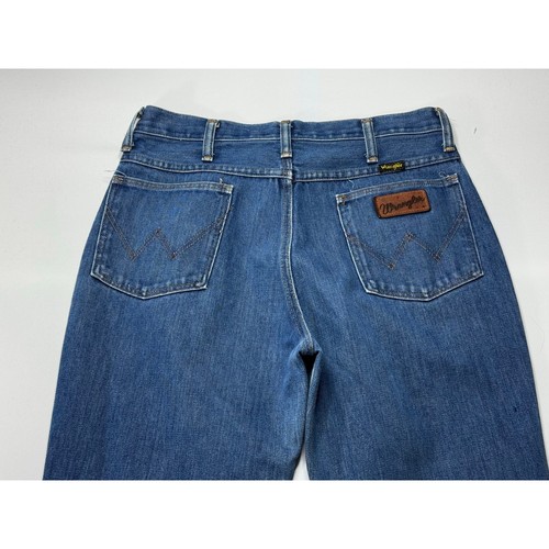 Pantalones de mezclilla azul bootcut tiro alto Wrangler 945 vintage para hombre - talla 31x31 - Imagen 4 de 6