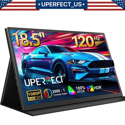 UPERFECT 18.5'' 1920*1080 Portable Monitor USB-C 120Hz Screen LCD Display 2026 US