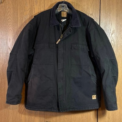 Berne Men Duck Canvas Workwear Jacket Sz 2XLT Vintage Farm Ranch Cotton CH416BK