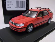 Minichamps Saab 9 5 Break 1999 Imola Red Diecast Model Car 1/43 Authentic Rare
