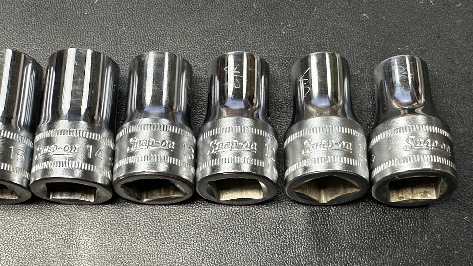 SNAP ON  10-Pc 1/2" Drive 12-Pt Metric Flank Drive® Shallow Socket Set (10-19) - Image 4 of 4