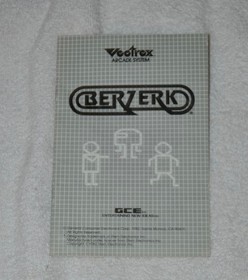Berzerk for Vectrex With Overlay Manual and Game